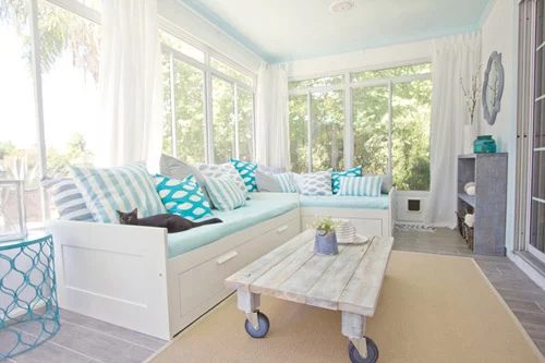 A Sunroom Makeover Alongside Wood Tile By Jenna Sue