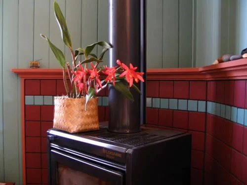 Painting Old Paneling A Teal Color: a house log