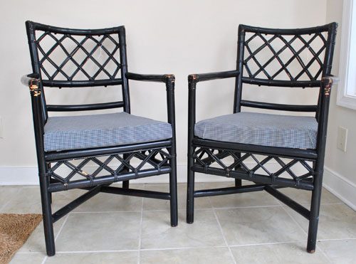 Thrifting Antique Woven Desk Chairs: a house log