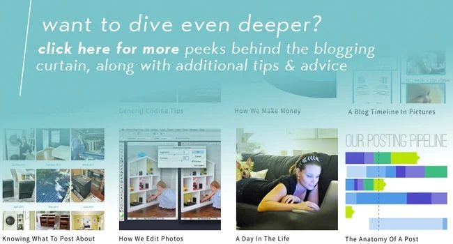 navigations banner for deeper dive into blogging content archives with additional pointers and advice