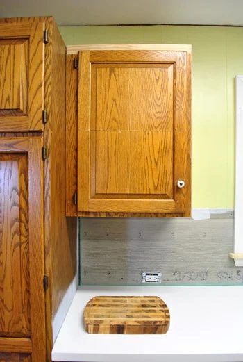 Cutting Down Cabinet Doors To Fit: a house log