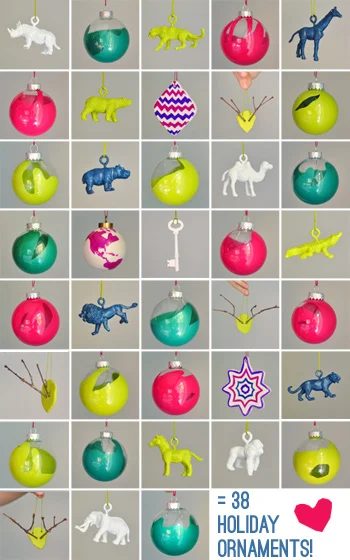 38 Homemade Christmas Ornament Projects, gathered in one list