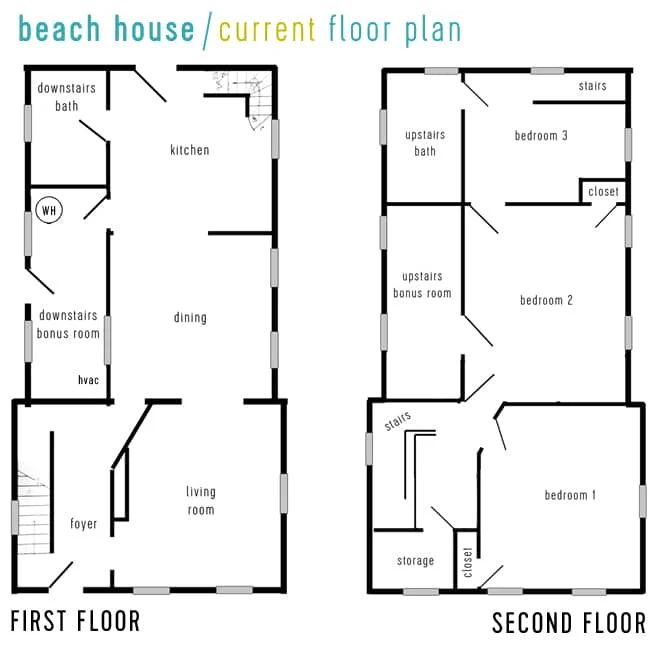 Beach House Video Tour & Floor Planning: a house log