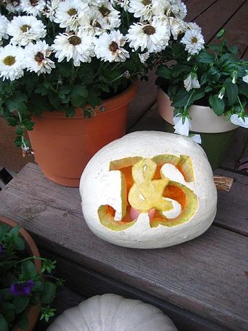 Carve A Monogram Halloween Pumpkin, step by step