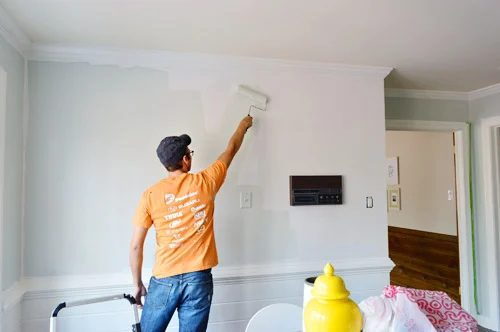 A Soft Blue-Gray Paint Color Meant for The Kitchen
