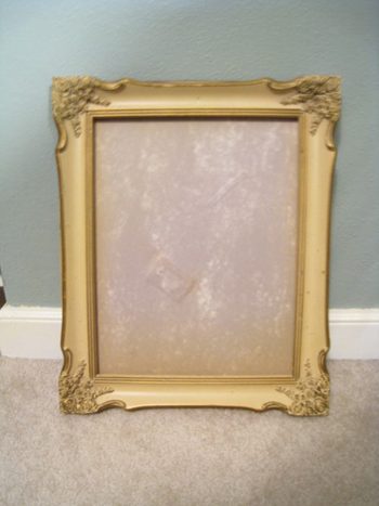 Turn A Thrifted Frame Into A Chalkboard, step by step