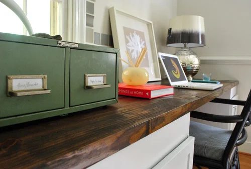 Make A Planked Wood Desk, step by step