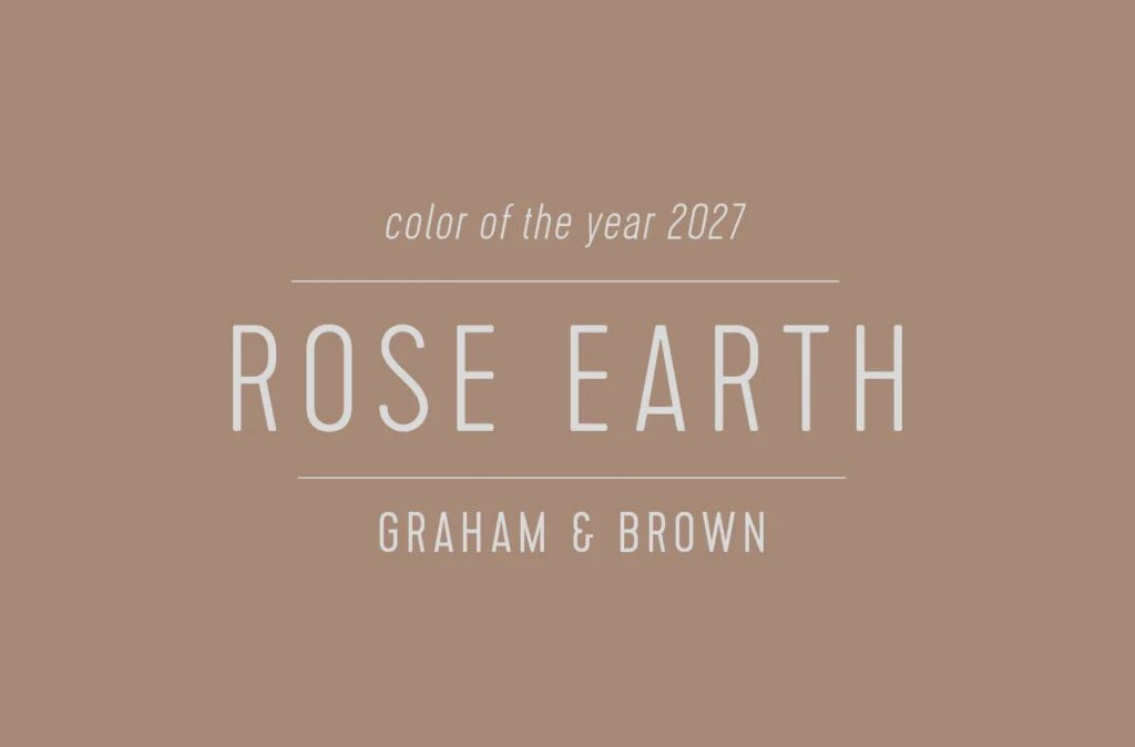 Swatch of Graham & Brown Paint of the Year 2027 Rose Earth