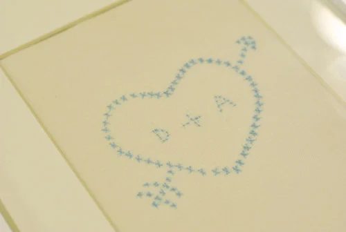 Make Faux Needlepoint Art, step by step