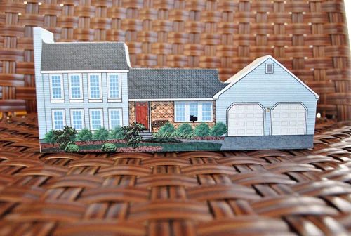 Gift Idea: A Custom Wooden House Replica: a house log