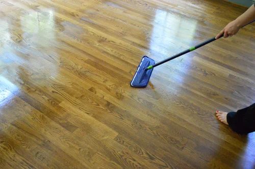Add Shine To Dull Hardwood Floors, step by step