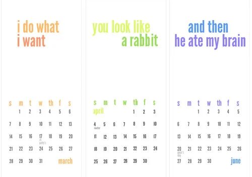 Making A Homemade Calendar (Free Printable Included): a house log