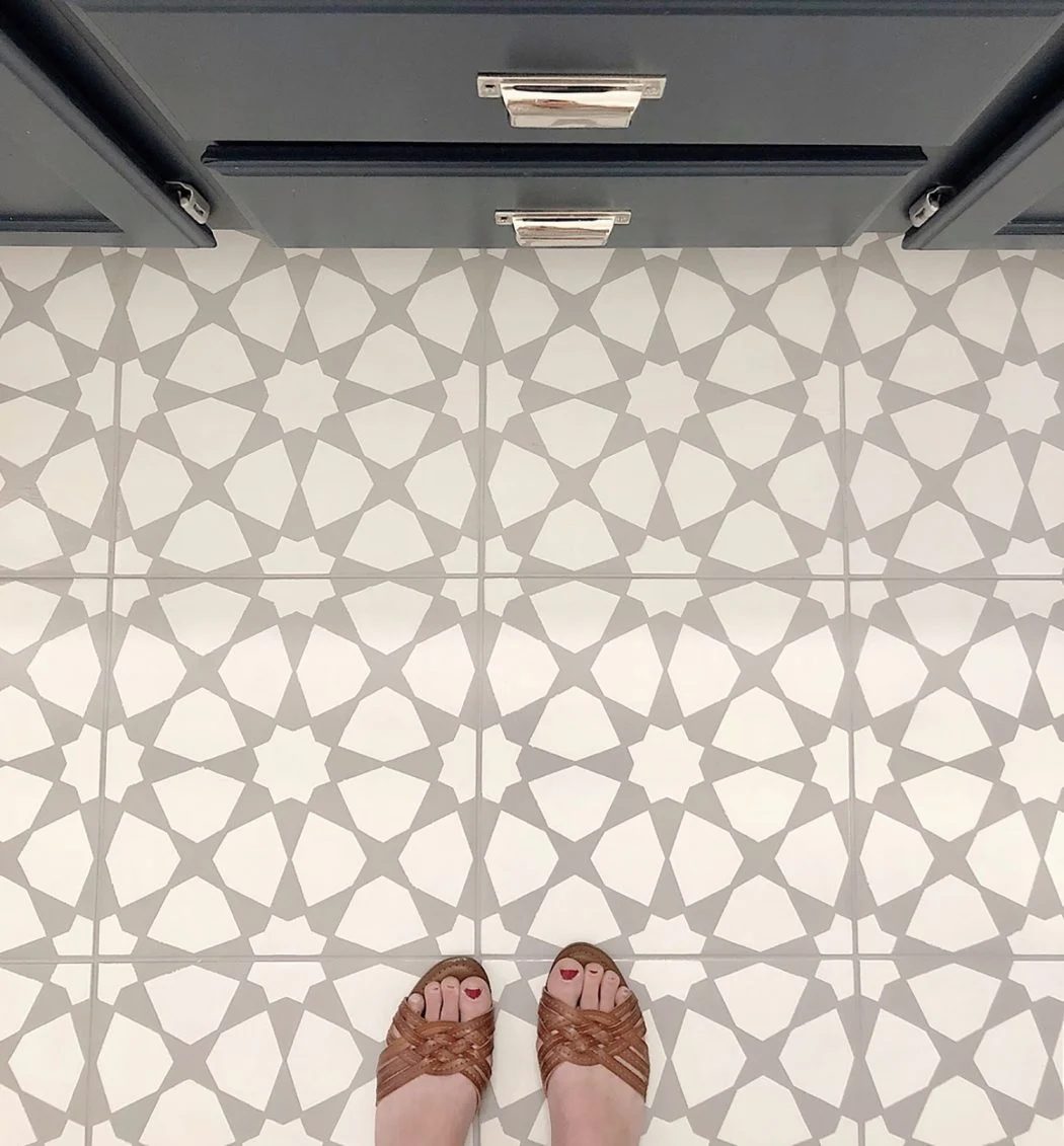 Paint Bathroom Floor Tile, step by step
