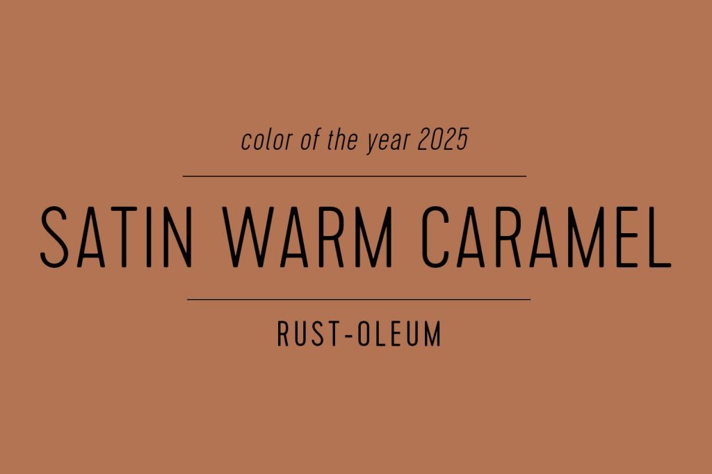 RustOleum Paint of the Year 2025 Satin Warm Caramel Swatch