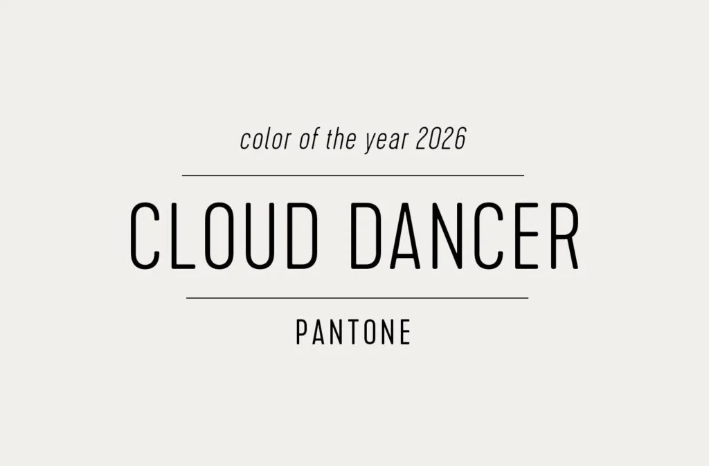 Swatch of Pantone Paint of the Year 2026 Cloud Dancer