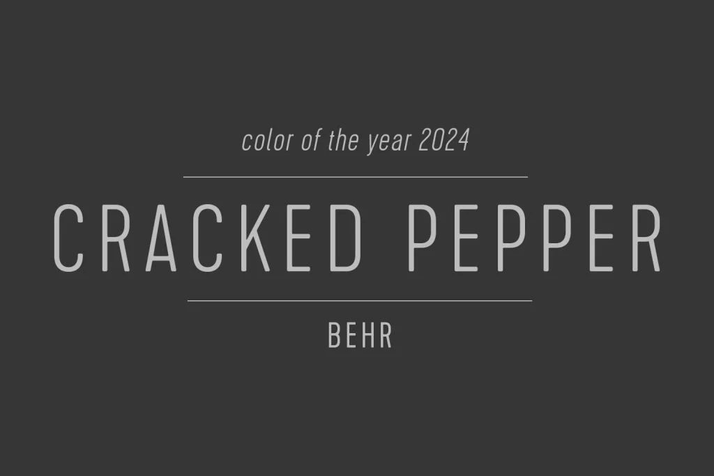 Color Swatch of Behr Paint of the Year 2024 Cracked Pepper