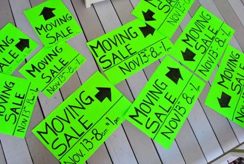 Host A Moving Sale, step by step