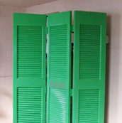 Screen With An Old Door