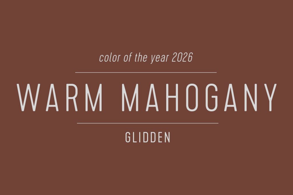 Glidden Paint of the Year 2026 Warm Mahogany Swatch