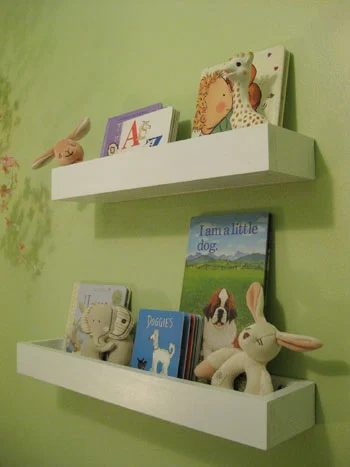 Make Wall Shelves For Books In The Nursery, step by step