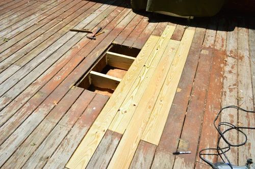 Repair A Hole In Your Deck, step by step
