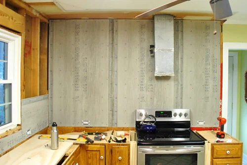 Hang Cement Backer Board For A Wall Full Of Tile, step by step