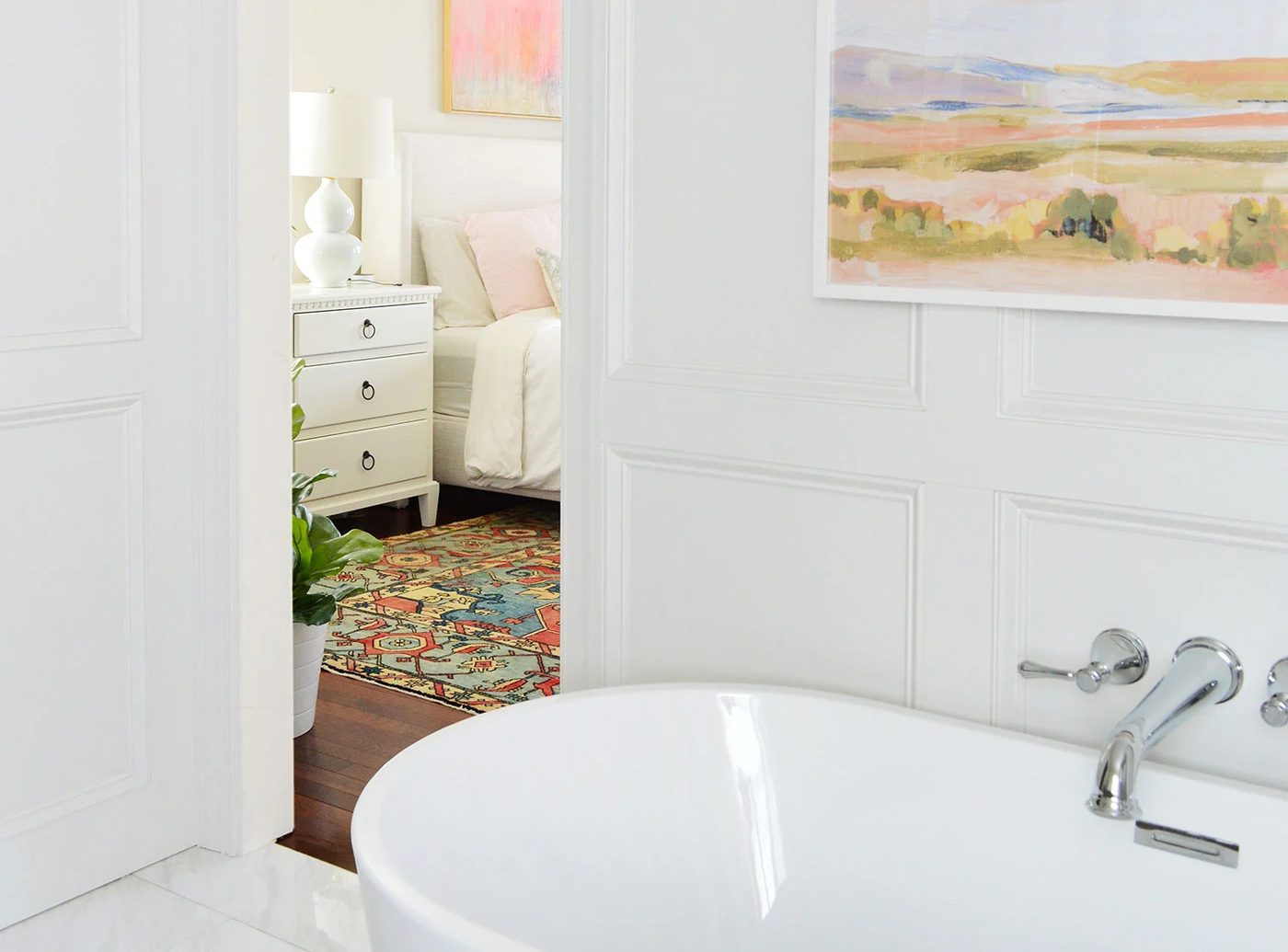 Add Decorative Wall Molding, step by step