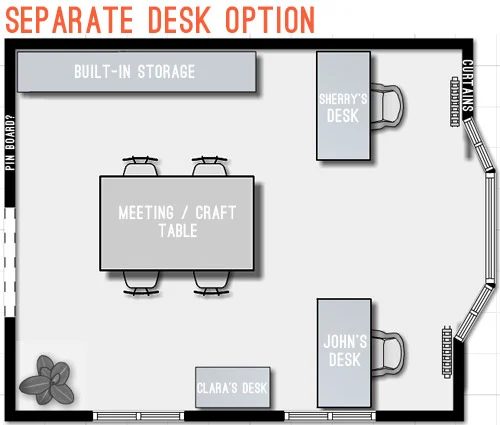 Home Office Floor Plans: a house log