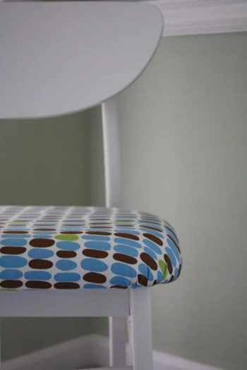 Paint & Reupholster A Wood Chair, step by step