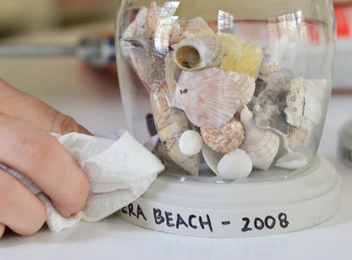 Make Vacation Keepsake Globes, step by step