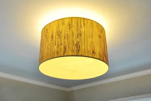 Making A Ceiling Light Alongside A Diffuser From A Lamp Shade