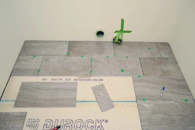 Installing Porcelain Tile In The Laundry Room: a house log