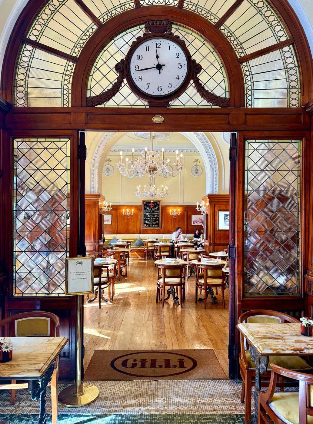 Entrance to Gilli Caffe in Florence Italy