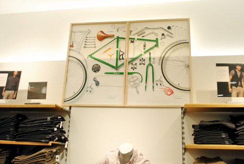 Using A Display From The Gap As Home Art: a house log