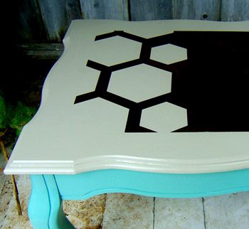 Painting & Stenciling A Coffee Table
