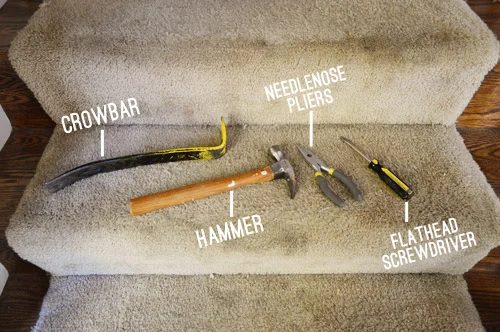 Removing An Old Carpet & Staples