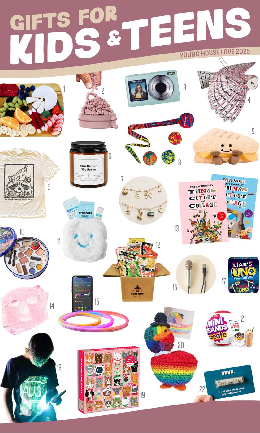 Holiday Gift Guide Mood Board Gift Ideas for Kids and Teens