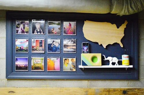 Hanging A Pegboard In A Basement Workshop: a house log