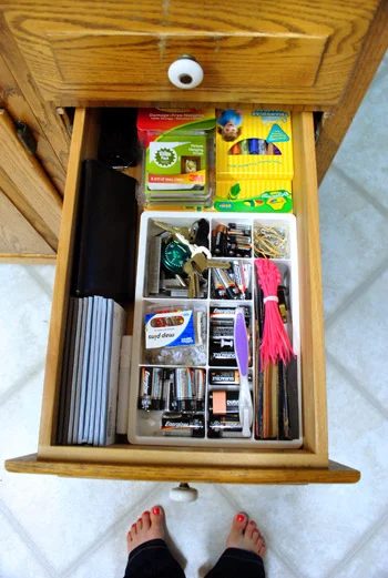 Junk Drawer Organization: a house log