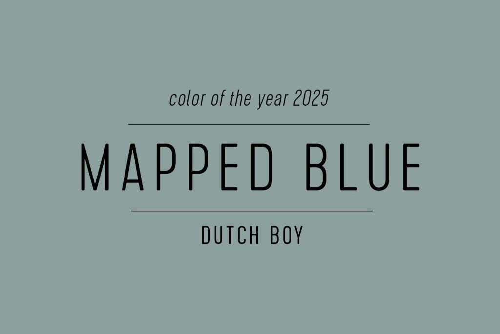Dutch Boy Paint of the Year 2025 Mapped Blue