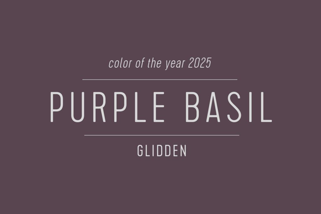 Glidden Paint Paint of the Year 2025 Purple Basil