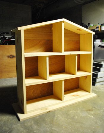 Modern Hands-on Wood Dollhouse Constructed But Unpainted Or Decorated