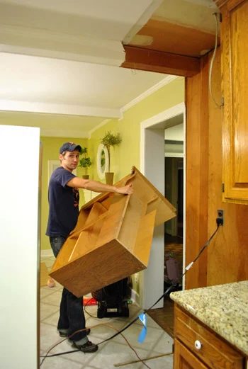 Removing Cabinets Meant for A Kitchen Reno