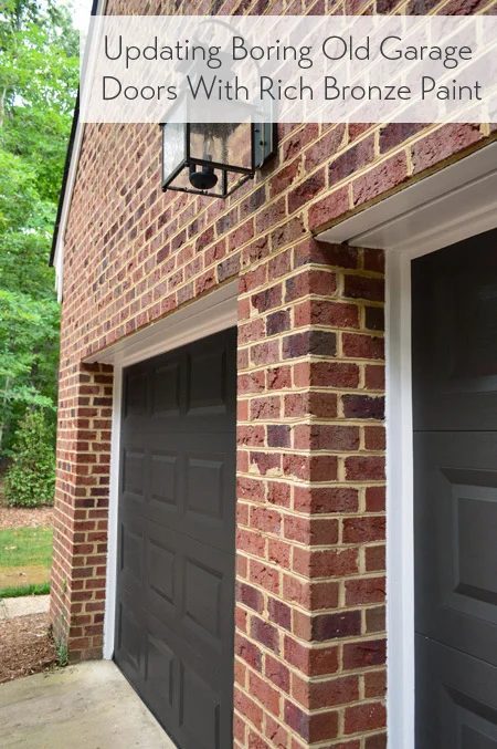 Painting The Garage Doors Urbane Bronze