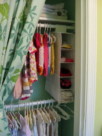 Painting & Organizing The Nursery Closet