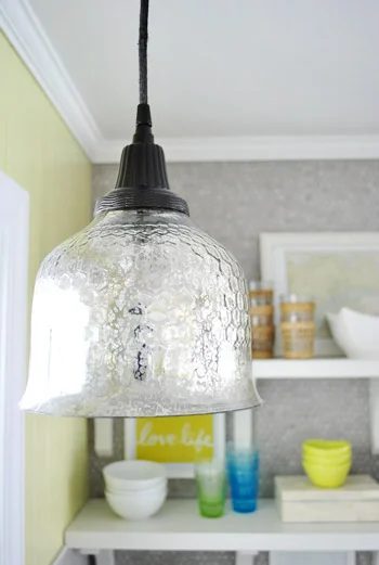 Spray Paint A Pendant Light’s Cord & Canopy, step by step