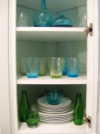 Painting The Back Of A Glass Kitchen Cabinet: a house log