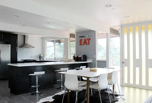 A Mid Century Modern Kitchen Renovation: a house log