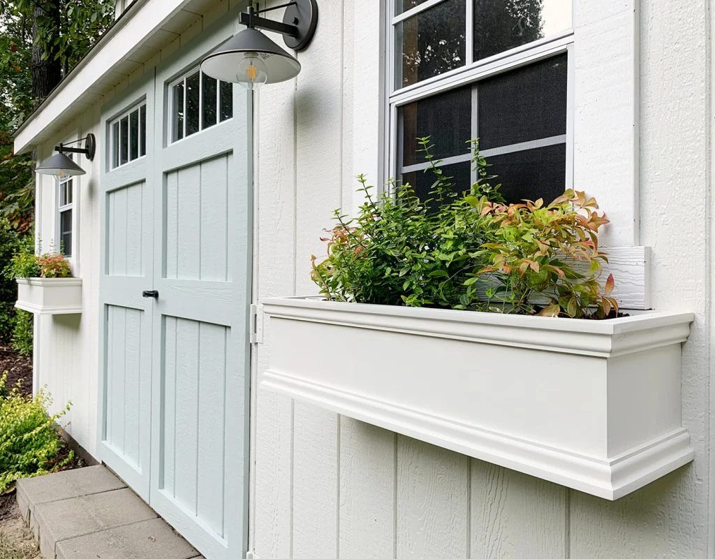 Painting The Shed & Adding Window Boxes