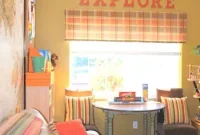 Bonus Room Makeover Featuring a Large Wall Map